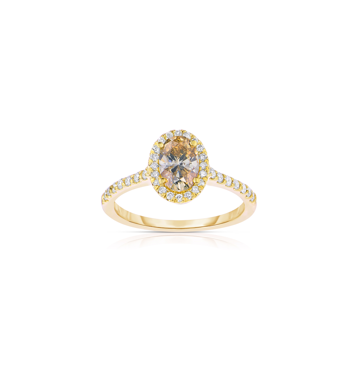 Sabel Collection Yellow Gold Fancy Diamond Fashion Ring